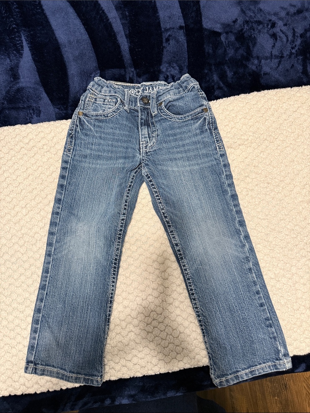 Kids Blue Denim Jeans - Classic Straight Fit